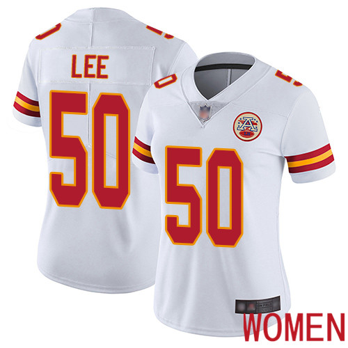 Women Kansas City Chiefs 50 Lee Darron White Vapor Untouchable Limited Player Nike NFL Jersey